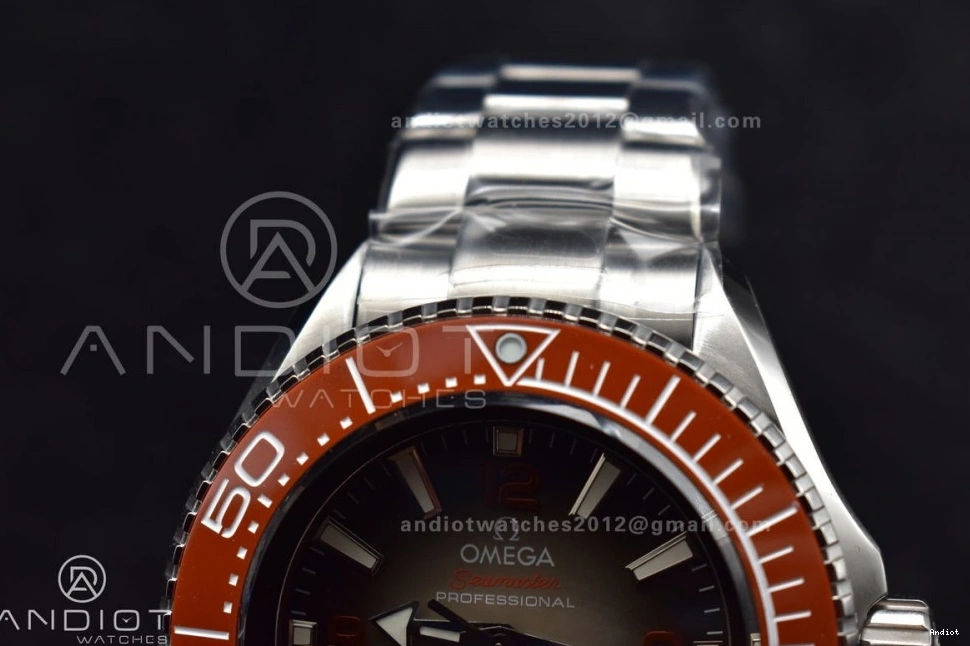 TF 1:1 Ceramic Ultra Deep SS Orange Bracelet Best Dial SS Seamaster 6000M Bezel Edition A on Gray UrbanStyle 1074 0710